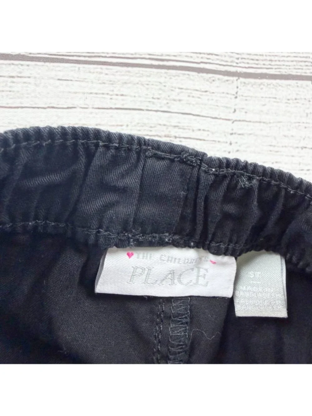 The Children’s Place Black Girls Elastic Waist Pull On Shorts 5T